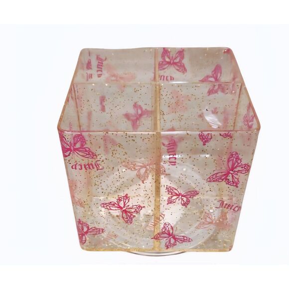 Juicy Couture Home Logo Butterfly 4 Section Acrylic 360° Spinner - Picture 2 of 9